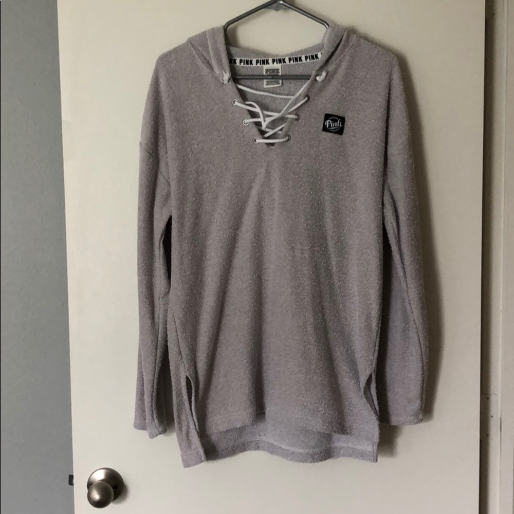 VS PINK Lace up Hoodie